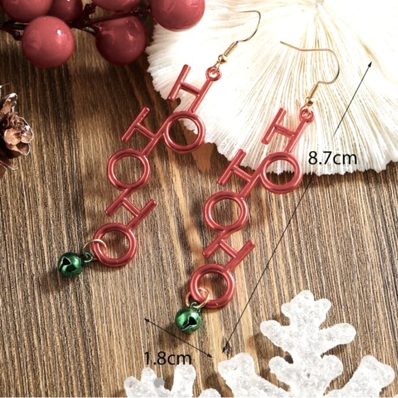 Ho Ho Ho Christmas Earrings - Picture 6 of 8